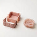 A structural support system designed for mousse cake assembly, ensuring stability during filling and setting inside the wooden box mold